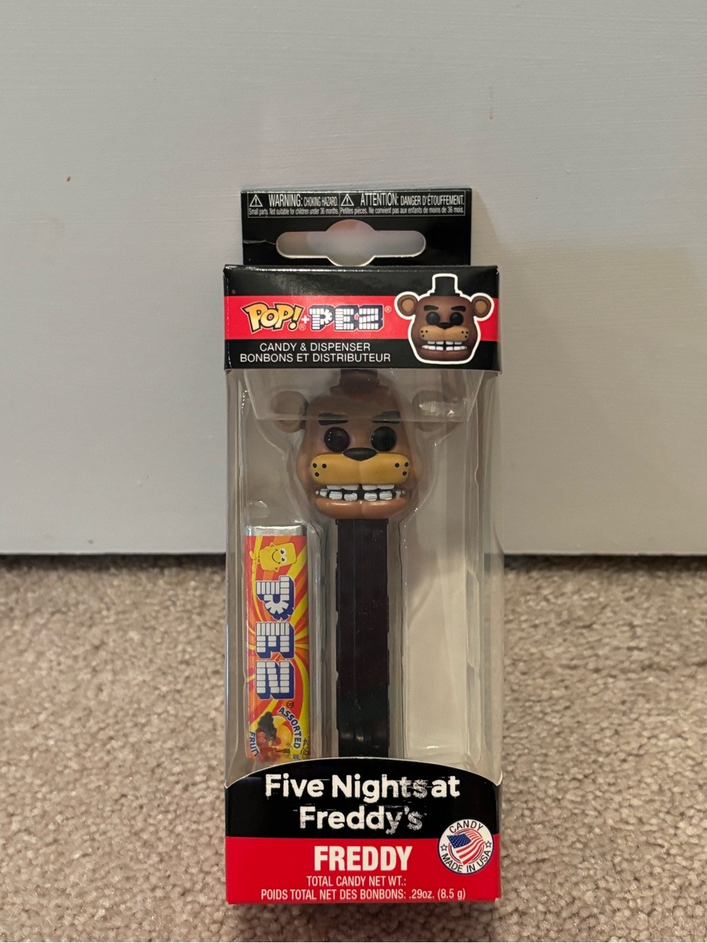 Five Nights at Freddy's Freddy PEZ Candy Dispenser New Funko Pop